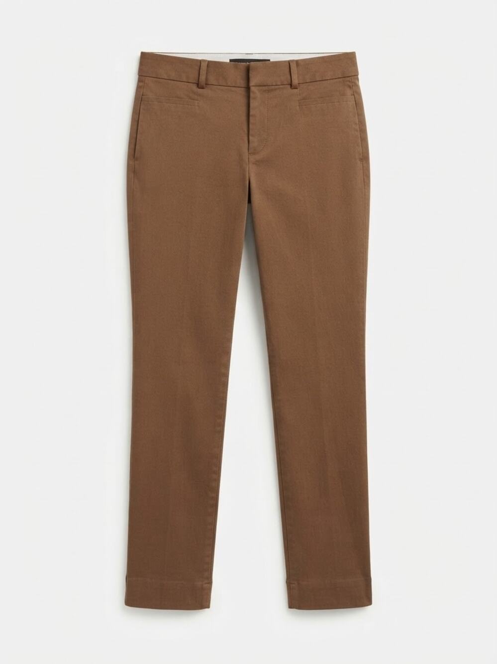 Banana Republic Sloan Pants Women Size 2 Tan Khaki Skinny Stretch Career Fall